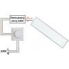 Stříbrný vestavný LED panel 300x1200mm (Barva světla Teplá bílá, Stmívatelnost Stmívatelný, Výkon 48W)