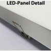 Stříbrný vestavný LED panel 300x1200mm (Barva světla Teplá bílá, Stmívatelnost Stmívatelný, Výkon 48W)