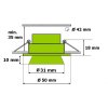 LED svítidlo TLZ-C-80 stříbrná
