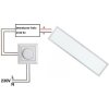Bílý vestavný LED panel 300x1200mm 48W (Barva světla Teplá bílá, Stmívatelnost Stmívatelný, Výkon 48W)