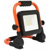 Oranžový LED reflektor se stojanem 30W denní bílá