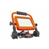 Oranžový LED reflektor se stojanem 50W denní bílá