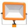 Oranžový LED reflektor s teleskopickým stojanem 30W denní bílá