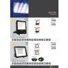 7830 8 cerny led reflektor 100w extra 5000k