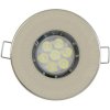 Nikl vestavné podhledové LED svítidlo IP44 230V (Barva světla Teplá bílá, Stmívatelnost Nestmívatelný, Výkon 7,5W)
