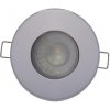 Chrom vestavné podhledové LED svítidlo 7,5W denní bílá IP44 230V