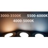 Chrom vestavné podhledové LED svítidlo 7,5W denní bílá IP44 230V