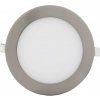8067 chromovy kruhovy vestavny led panel 90mm 3w vega r denni bila