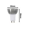 Barevná LED žárovka GU10, Žlutá 3,6W