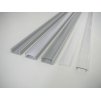 LED profil N14 - nástěnný stříbrný, Profil bez krytu 1m