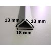 LED profil TRIANGEL (Délka 1m, Typ Profil bez krytu)
