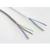 RGB kabel 4x0,5 kulatý, Černá