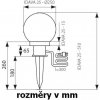 Zahradní svítidlo IDAVA 25