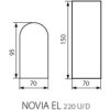 Fasádní svítidlo NOVIA EL 220 U/D