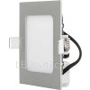 Stmívatelný stříbrný vestavný LED panel 120x120 mm 6W studená bílá