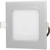 96663 2 stmivatelny stribrny vestavny led panel 120x120 mm 6w studena bila