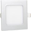 Stmívatelný stříbrný vestavný LED panel 120x120 mm 6W studená bílá