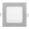 96663 7 stmivatelny stribrny vestavny led panel 120x120 mm 6w studena bila