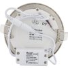 chromový kruhový vestavný LED panel 120mm (Barva světla Denní bílá, Stmívatelnost Stmívatelný, Výkon 6W)