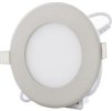 chromový kruhový vestavný LED panel 120mm (Barva světla Denní bílá, Stmívatelnost Stmívatelný, Výkon 6W)
