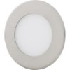 chromový kruhový vestavný LED panel 120mm (Barva světla Denní bílá, Stmívatelnost Stmívatelný, Výkon 6W)