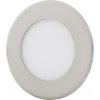 Stmívatelný chromový kruhový vestavný LED panel 120mm 6W denní bílá