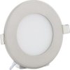 chromový kruhový vestavný LED panel 120mm (Barva světla Denní bílá, Stmívatelnost Stmívatelný, Výkon 6W)