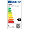 Stmívatelný chromový vestavný LED panel 120x120mm 6W denní bílá