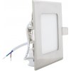 Stmívatelný chromový vestavný LED panel 120x120mm 6W denní bílá