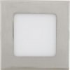 Stmívatelný chromový vestavný LED panel 120x120mm 6W denní bílá