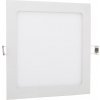 Stmívatelný bílý vestavný LED panel 225x225mm 18W denní bílá