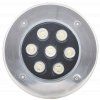 97515 7 pojezdove zemni led svitidlo 7w tepla bila 150mm